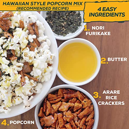 Aloha Right Now Premium Mixed Arare Rice Crackers Mochi Crunch Japanese Hawaiian Style Asian Snack Mix 32oz