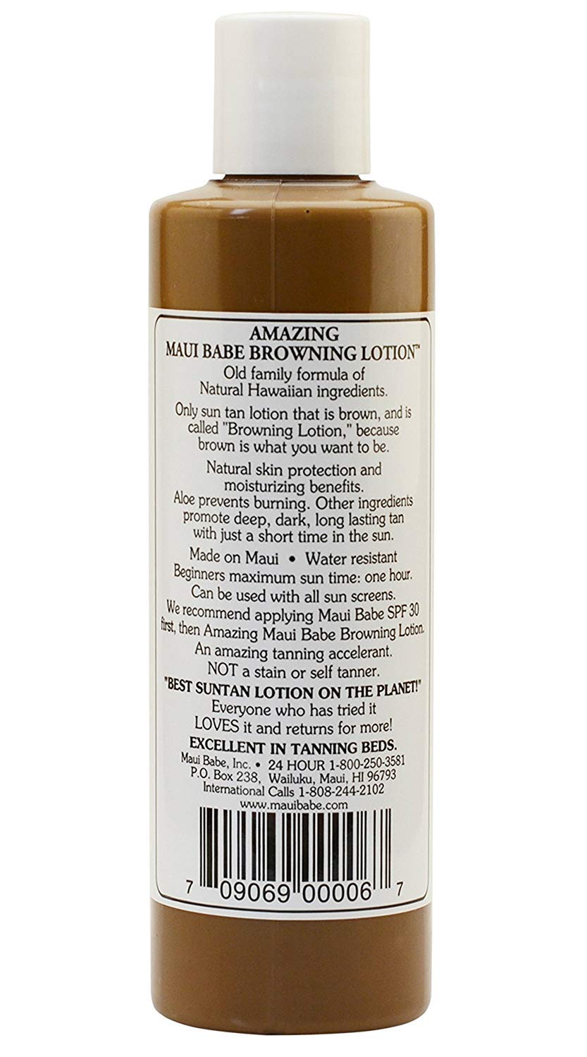 Maui Babe Browning Lotion 8 Ounces (Pack of 4)