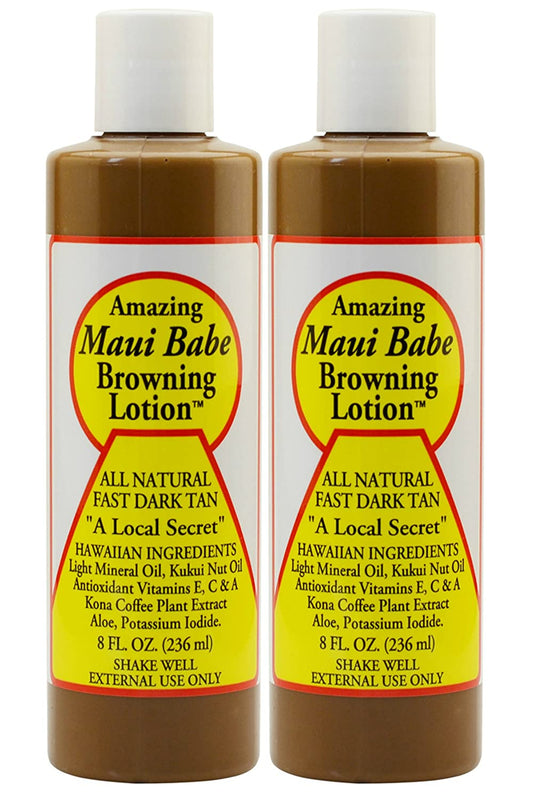 Maui Babe Tanning and Browning Lotion(Pack of 2)  8oz
