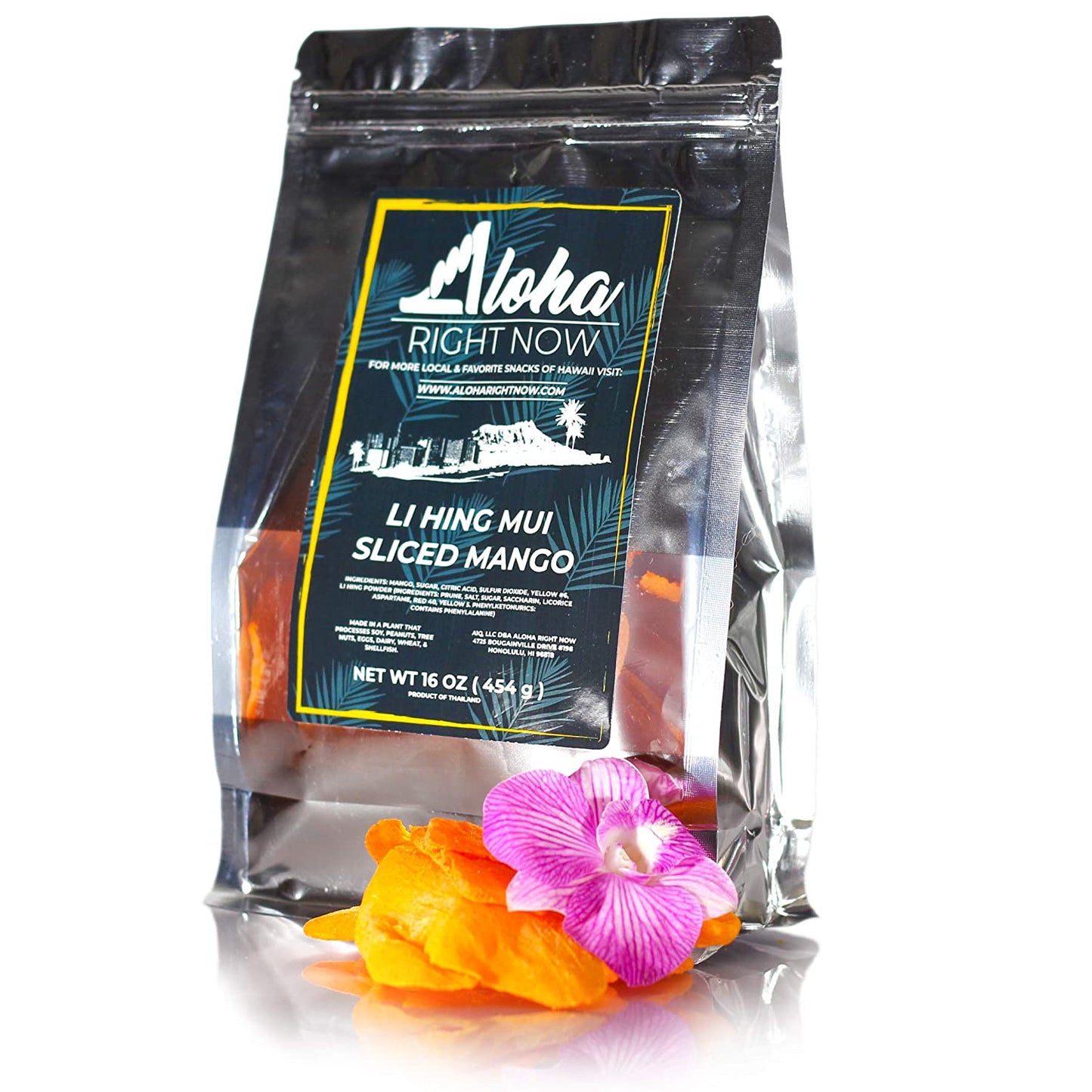 Aloha Right Now Premium Dried Li Hing Mango Slices | 1 lb 16 oz