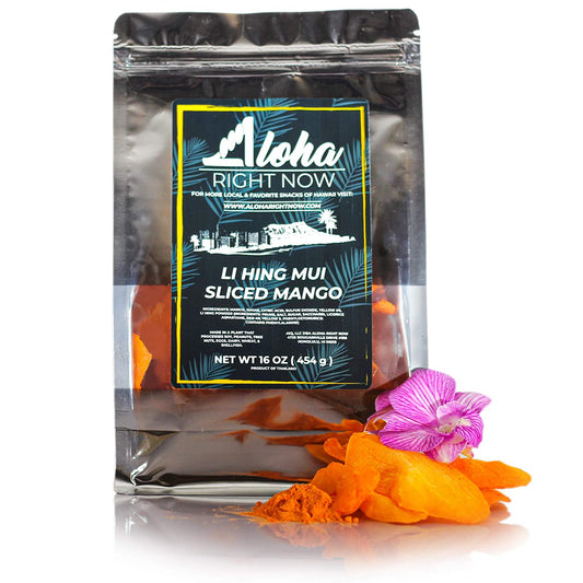 Aloha Right Now Premium Dried Li Hing Mango Slices | 1 lb 16 oz