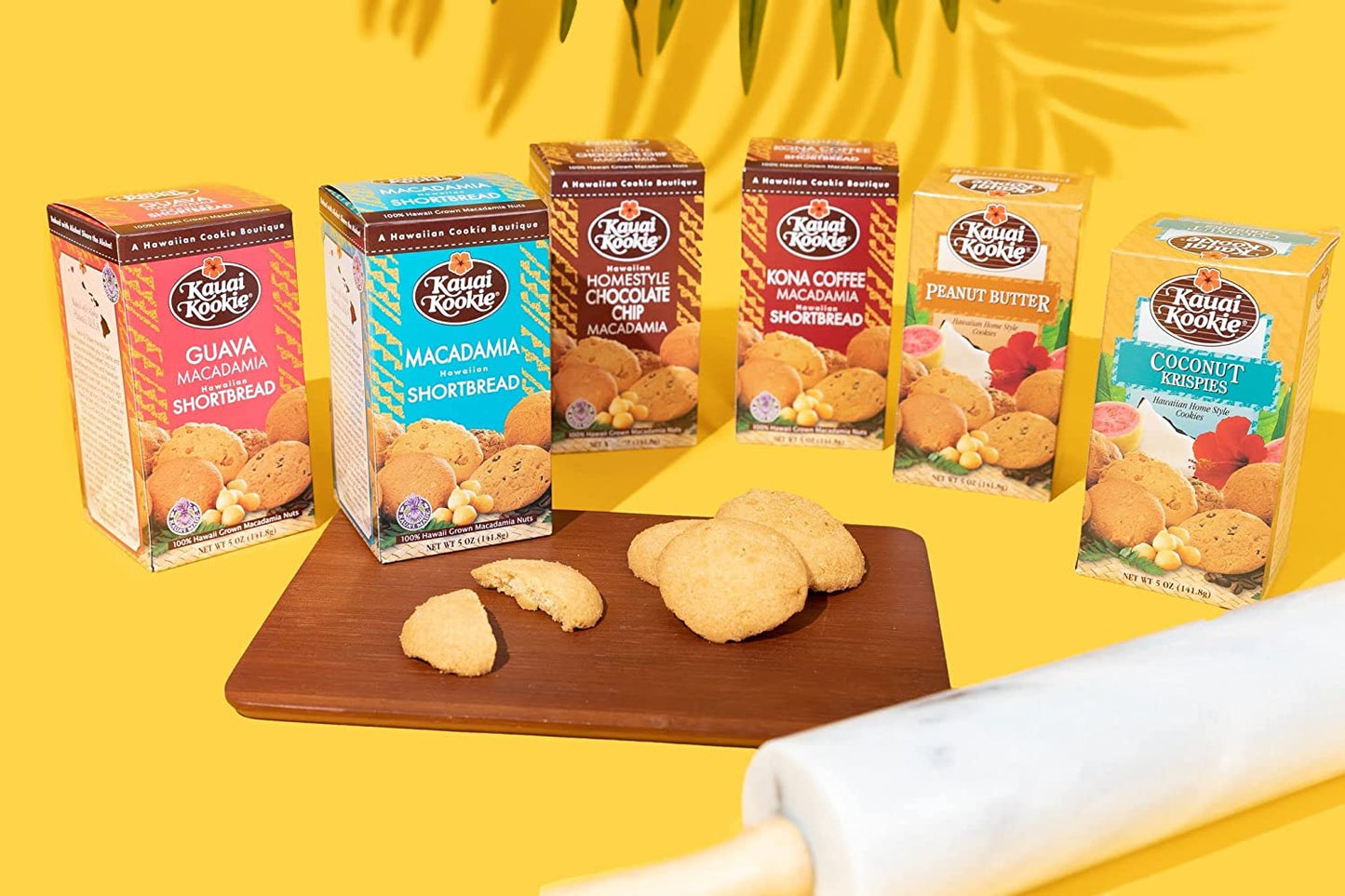 Aloha Right Now Hawaiian Cookies Variety (Pack of 6) - Kauai Kookie Cookies Bakery