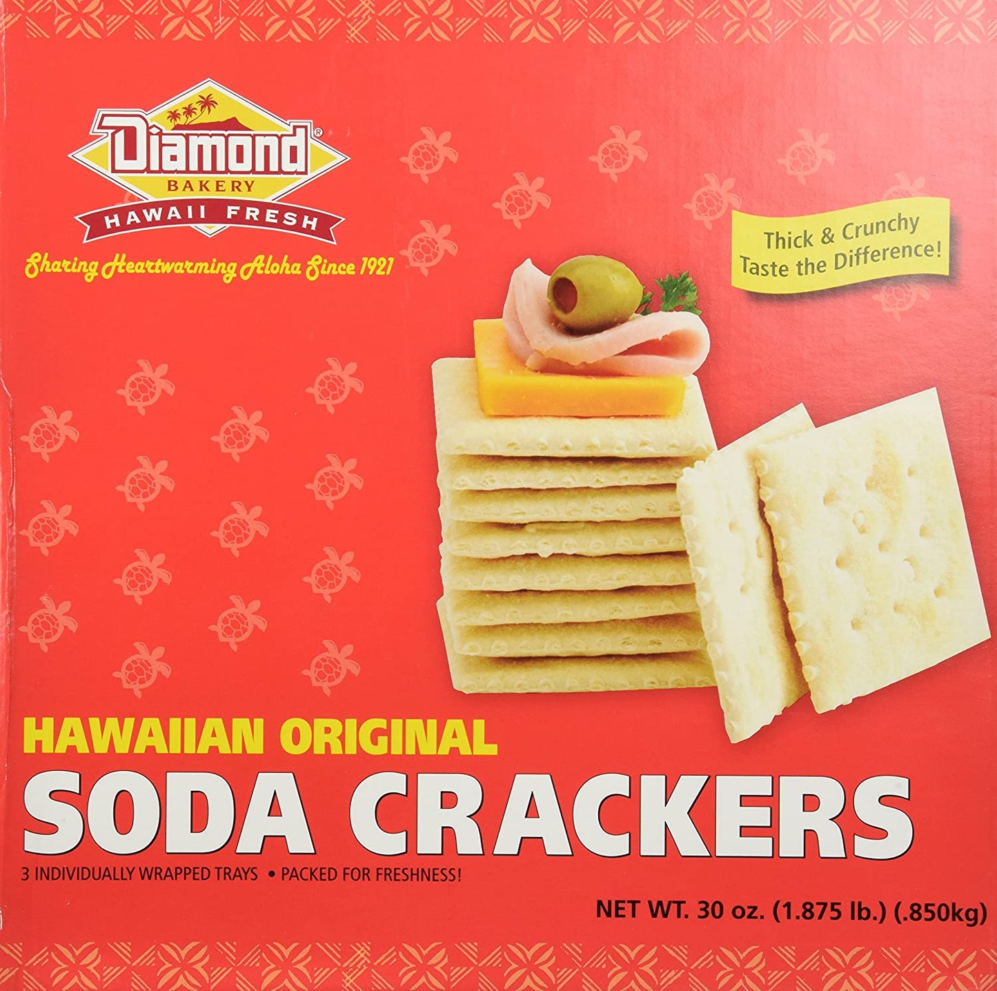 Diamond Bakery Hawaiian Original Crackers 30 Ounce (Soda Crackers)