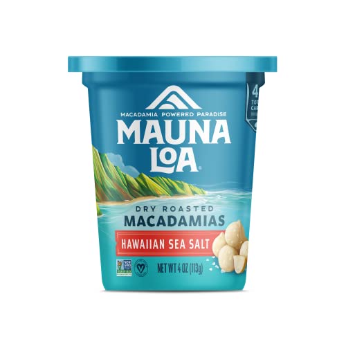 Mauna Loa Premium Hawaiian Roasted Macadamia Nuts, Sea Salt Flavor, 4 Oz