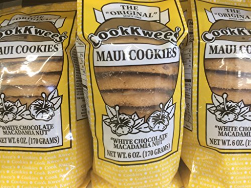 The Original Maui CookKwees 3 Pack-6 oz. Each (White Chocolate Macadamia Nut)